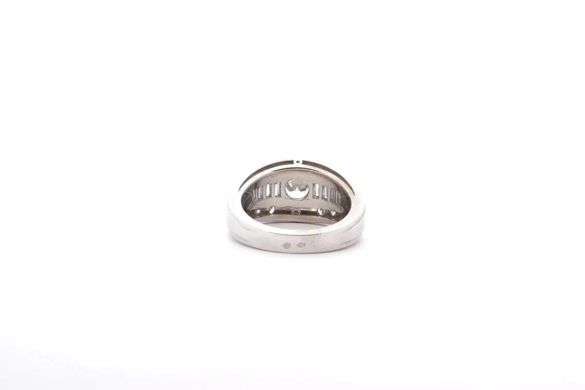 Bague en platine et diamants - Image 5
