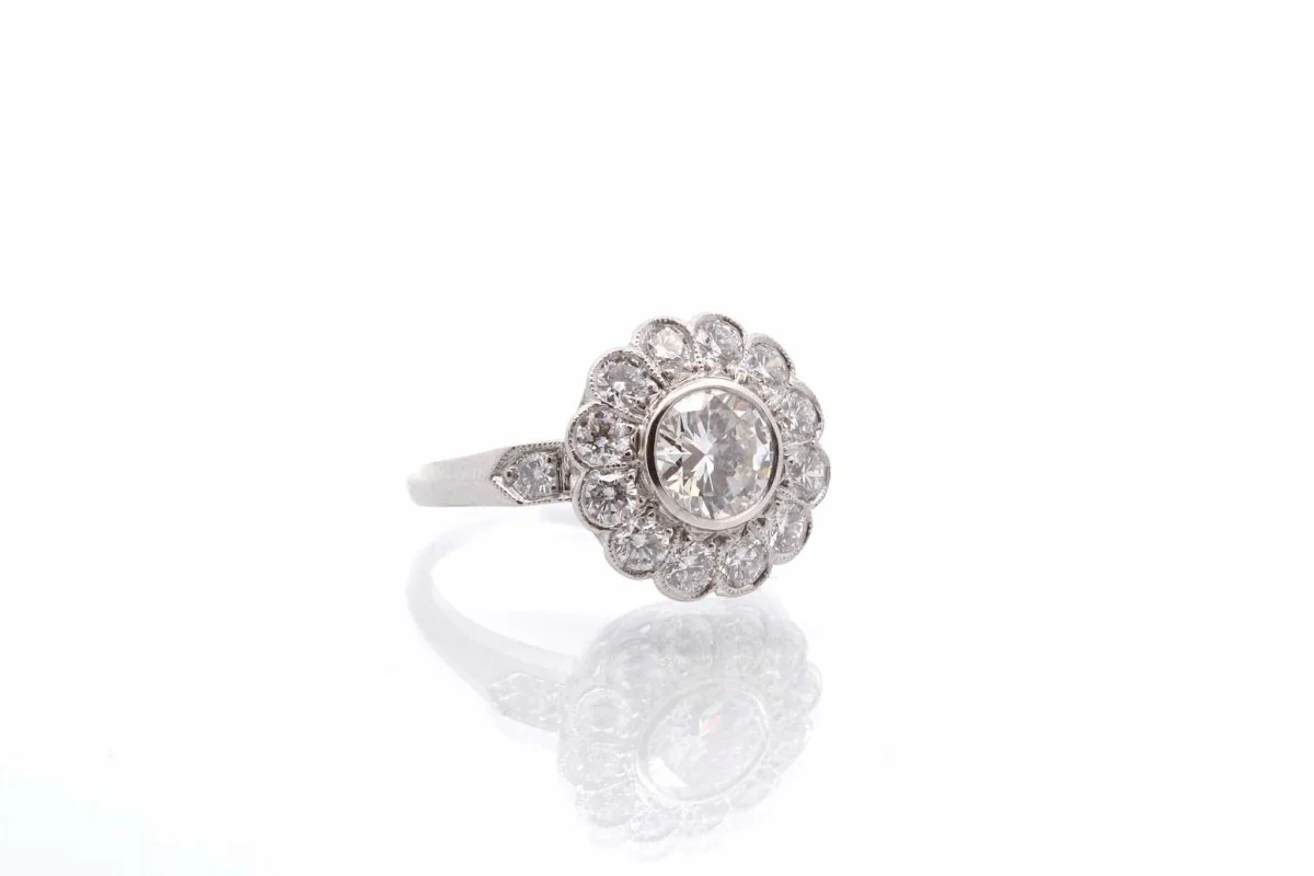 Bague diamant en platine - Image 3