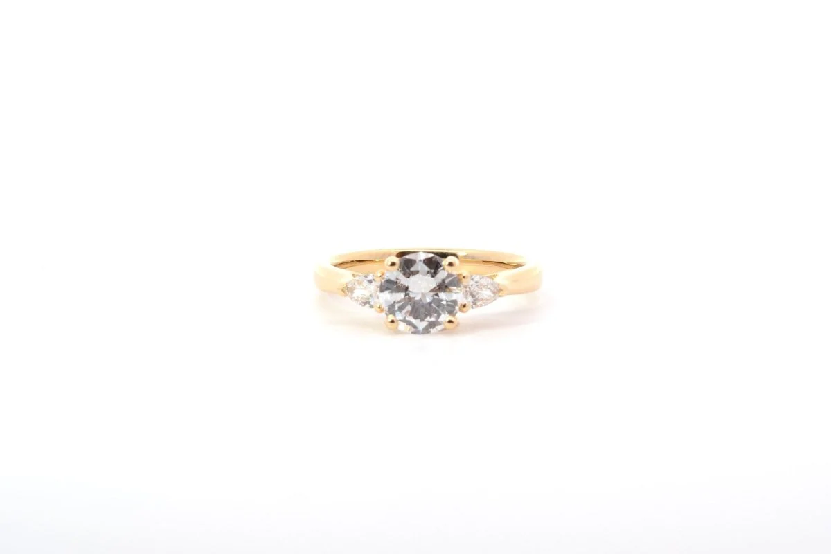 Bague diamant 1,03cts D/VS2 en or 18k - Image 2