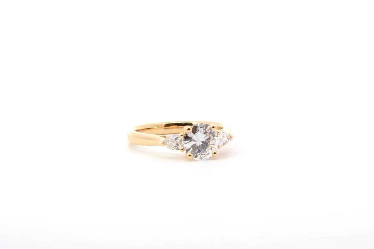 Bague diamant 1,03cts D/VS2 en or 18k - Image 4