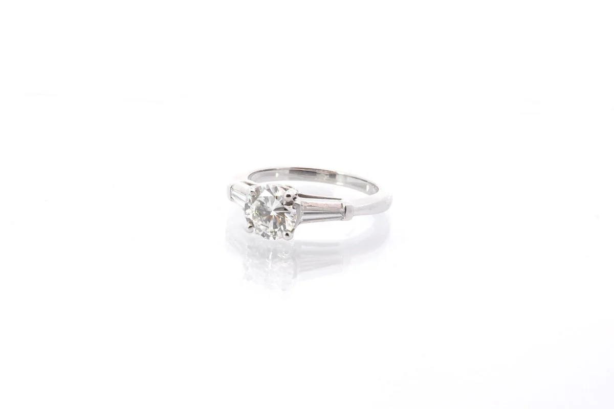 Bague diamant en platine - Image 3