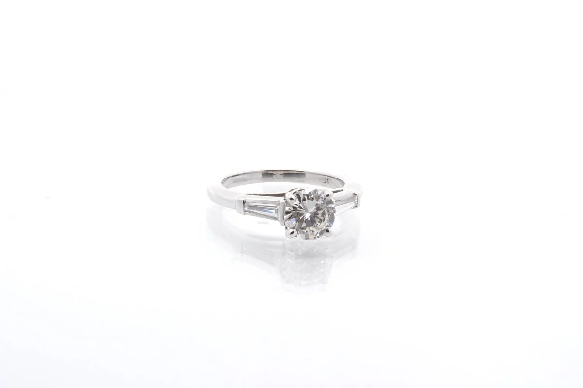 Bague diamant en platine - Image 4