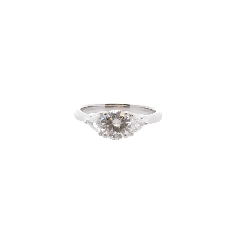 Bague diamant 1,05 cts G/Pur 10x en or 18k
