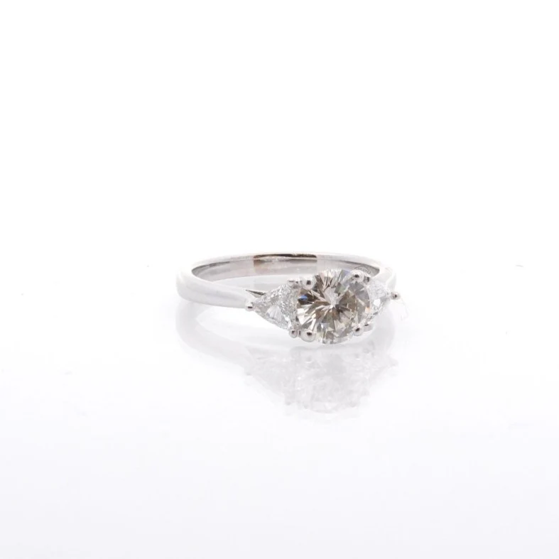 Bague diamant 1,05 cts G/Pur 10x en or 18k - Image 2