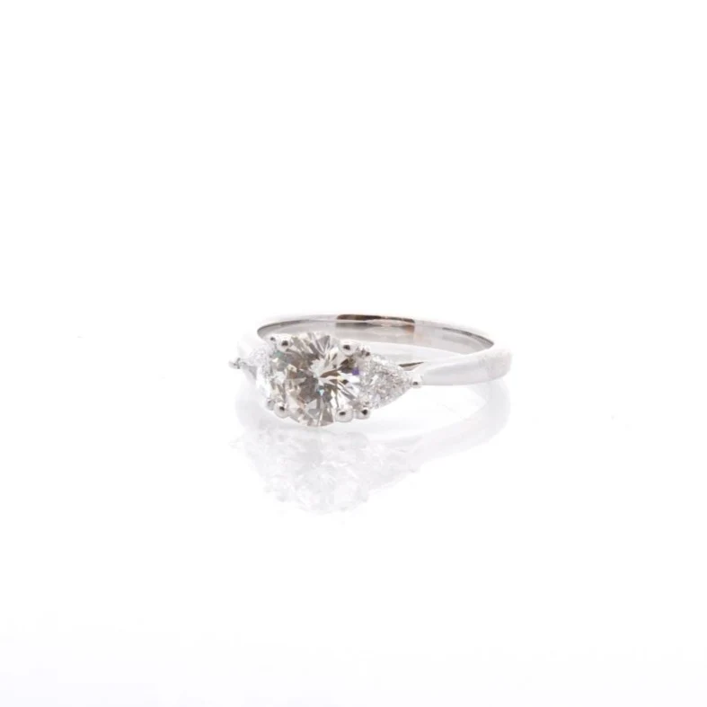 Bague diamant 1,05 cts G/Pur 10x en or 18k - Image 4