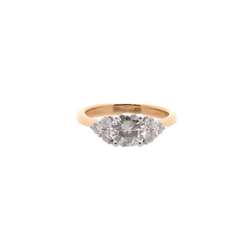 Bague diamant 1,11 cts G/Pur 10x en or 18k