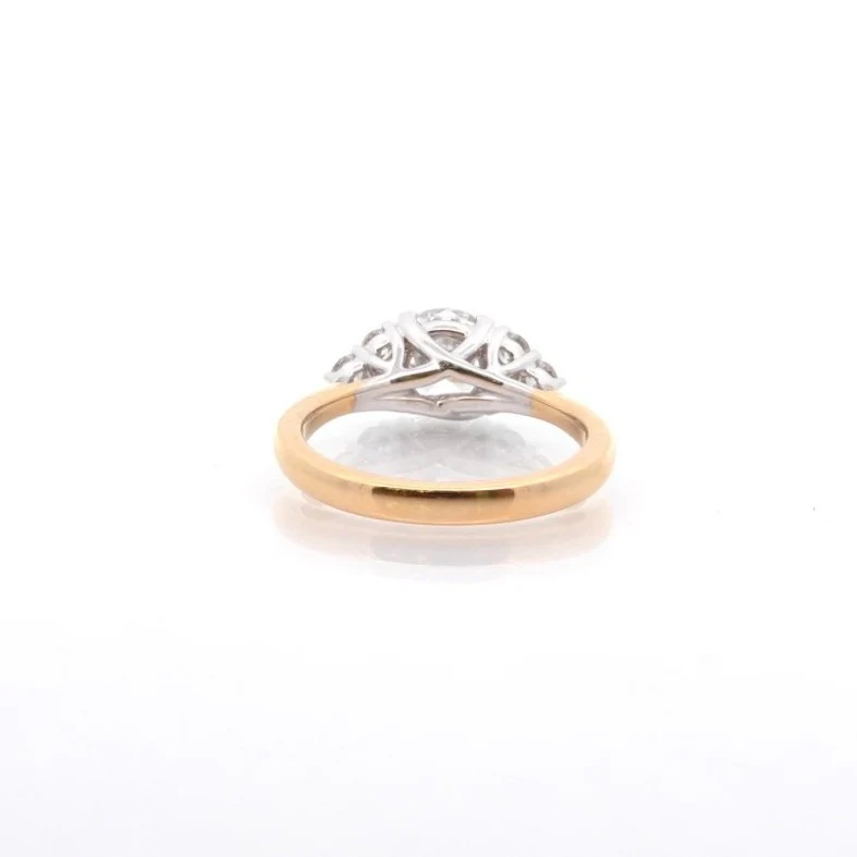 Bague diamant 1,11 cts G/Pur 10x en or 18k - Image 3