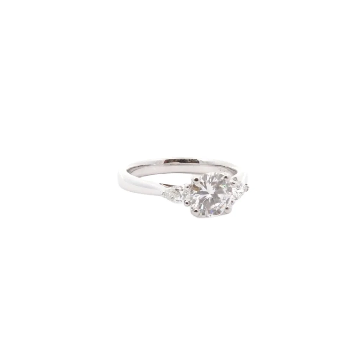 Bague Trilogie en platine et diamants - Image 4