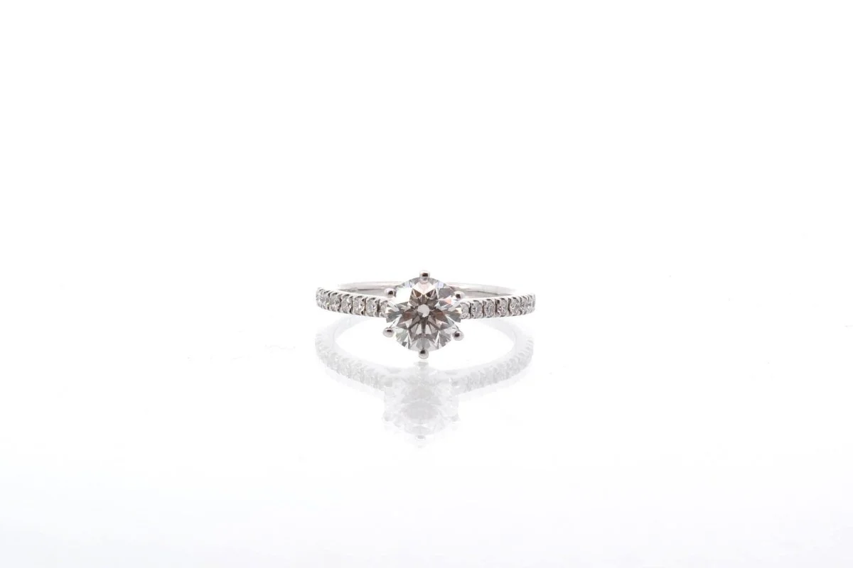 Bague diamant 1,16 cts I/SI2 en or 18k - Image 2