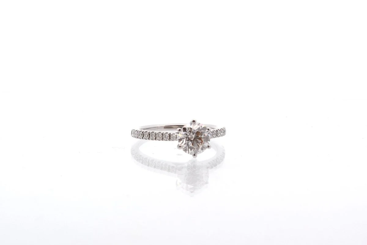 Bague diamant 1,16 cts I/SI2 en or 18k - Image 4