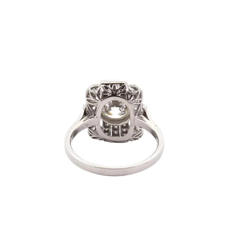 Bague en platine et diamants - Image 3