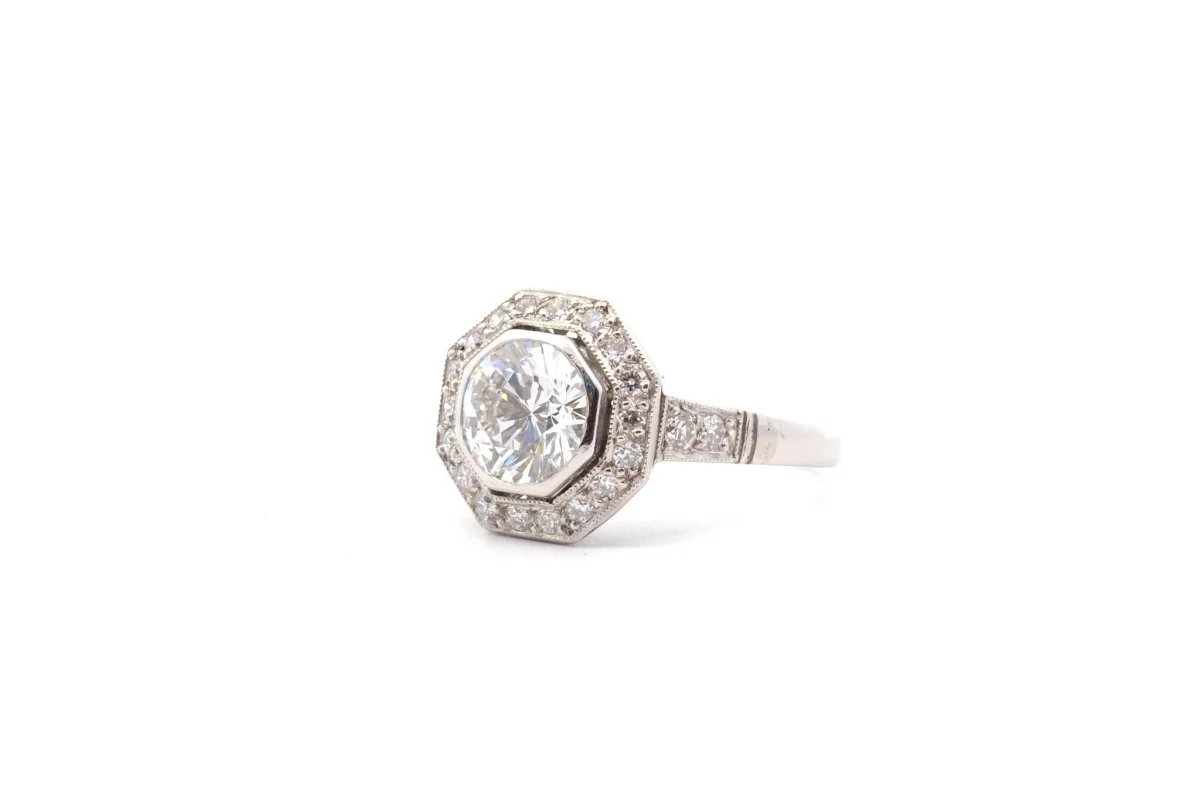 Bague Diamant I/VS1 en platine