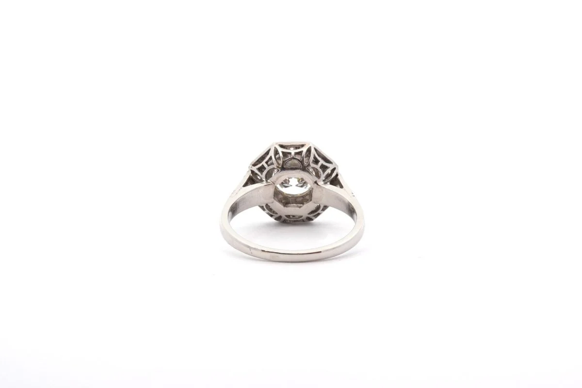 Bague Diamant I/VS1 en platine - Image 5