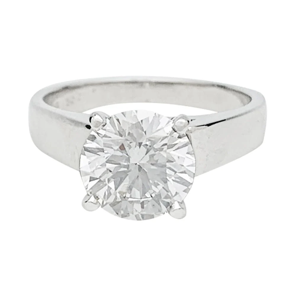 Bague diamant 2,01 carats, en or platine - Image 3