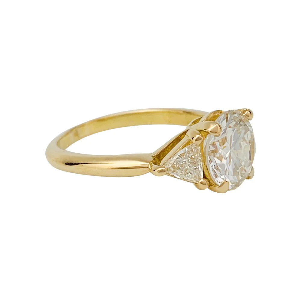 Bague diamant 2,02 carats, en or jaune - Image 7