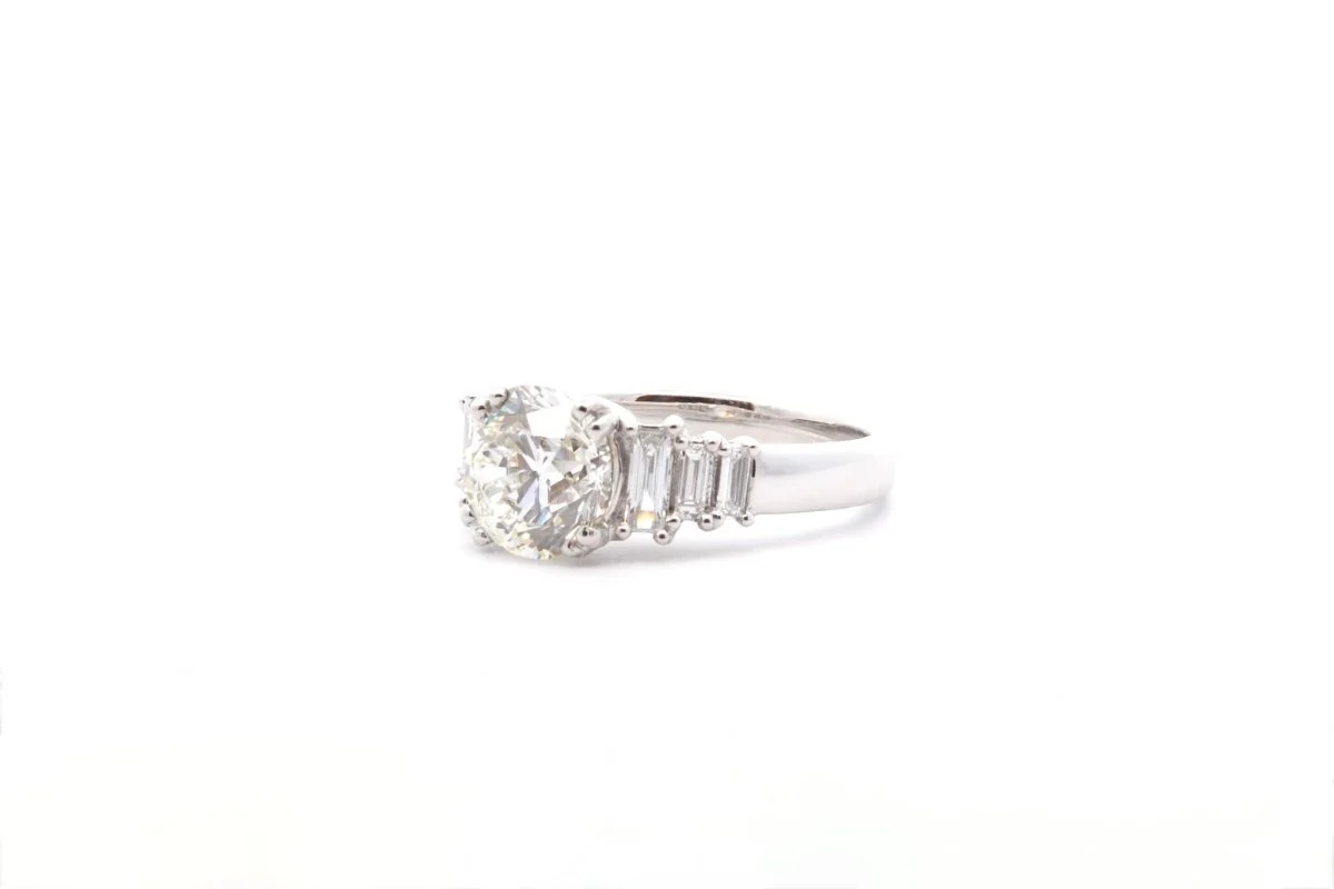 Bague Diamant I/SI1 en Platine