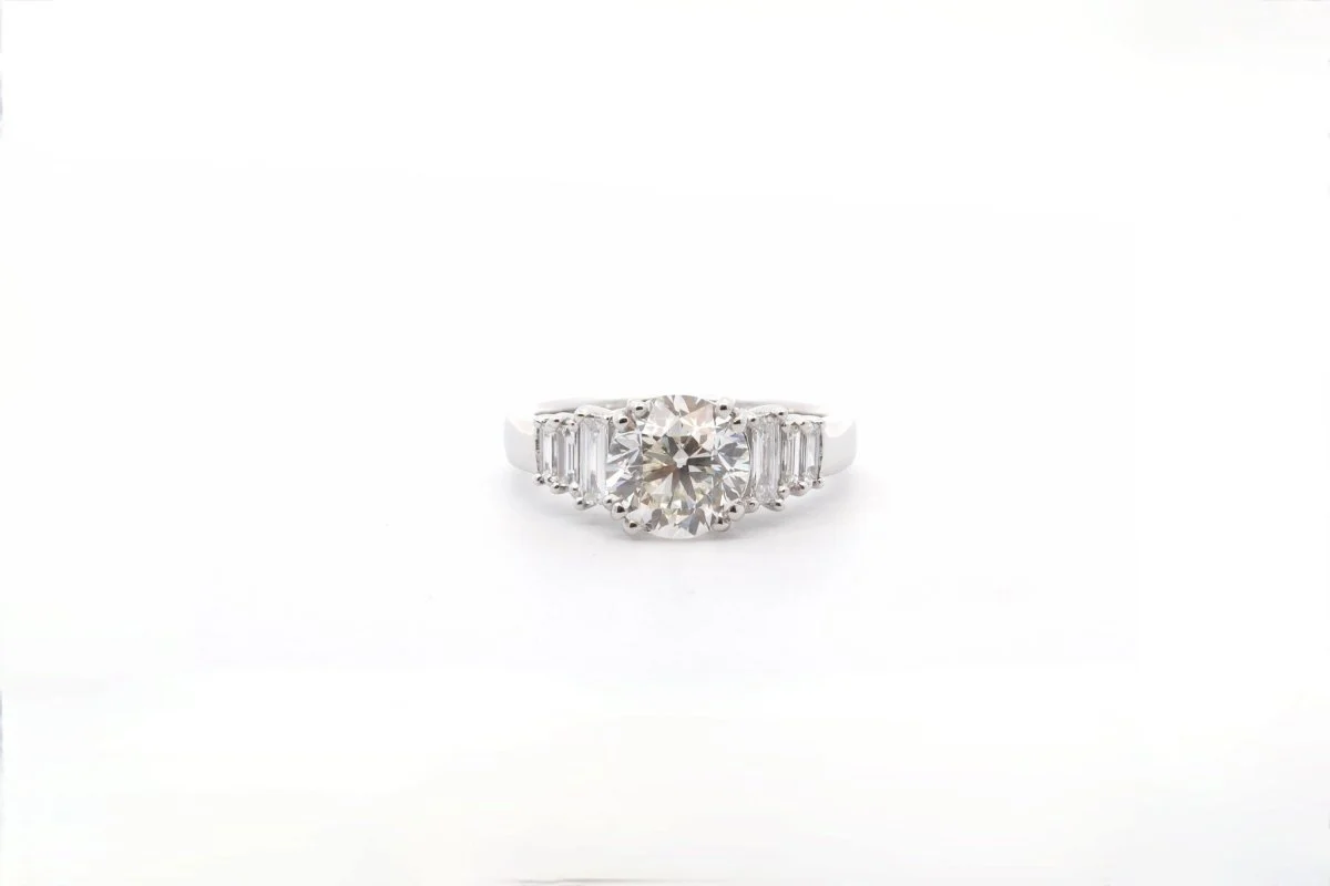 Bague Diamant I/SI1 en Platine - Image 2