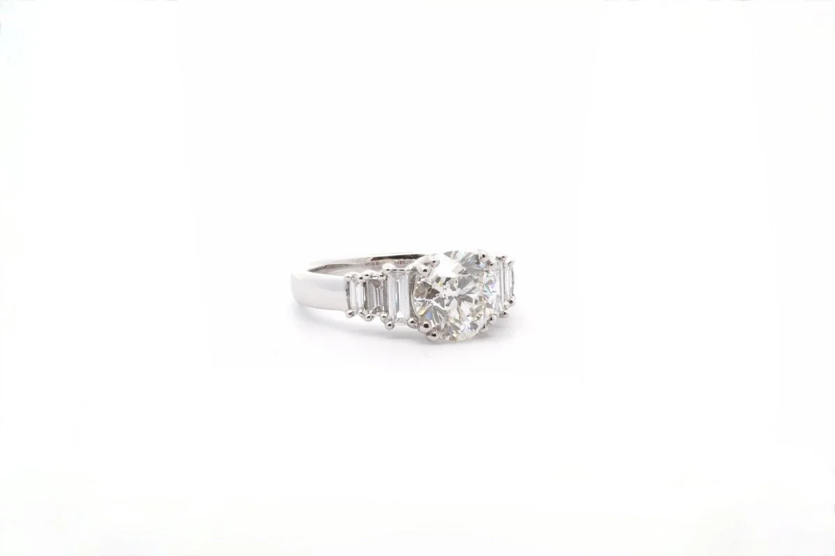 Bague Diamant I/SI1 en Platine - Image 4