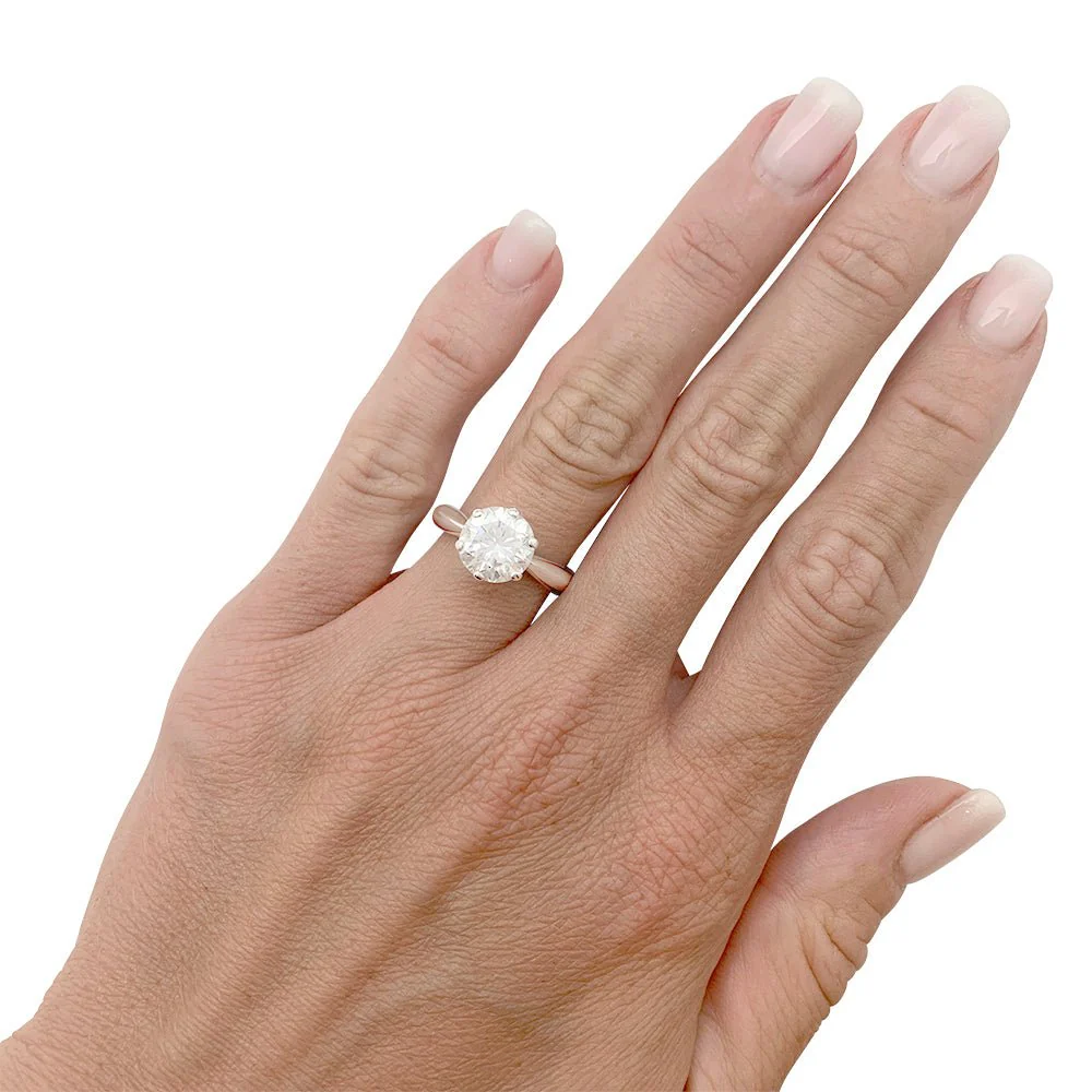 Bague diamant 2,52 carats, en or blanc - Image 7
