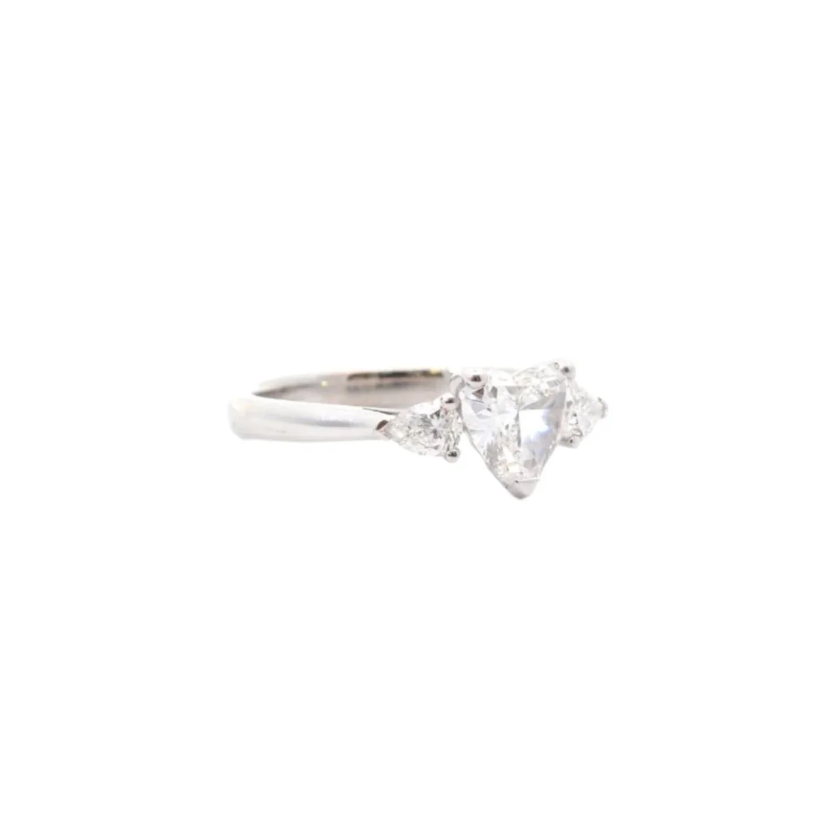 Bague Trilogie en platine et diamants - Image 4