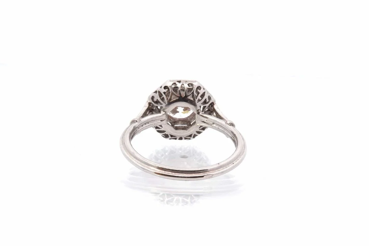Bague diamant en platine - Image 6