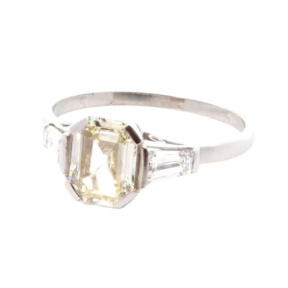 Bague Trilogie en platine et diamants - Image 3