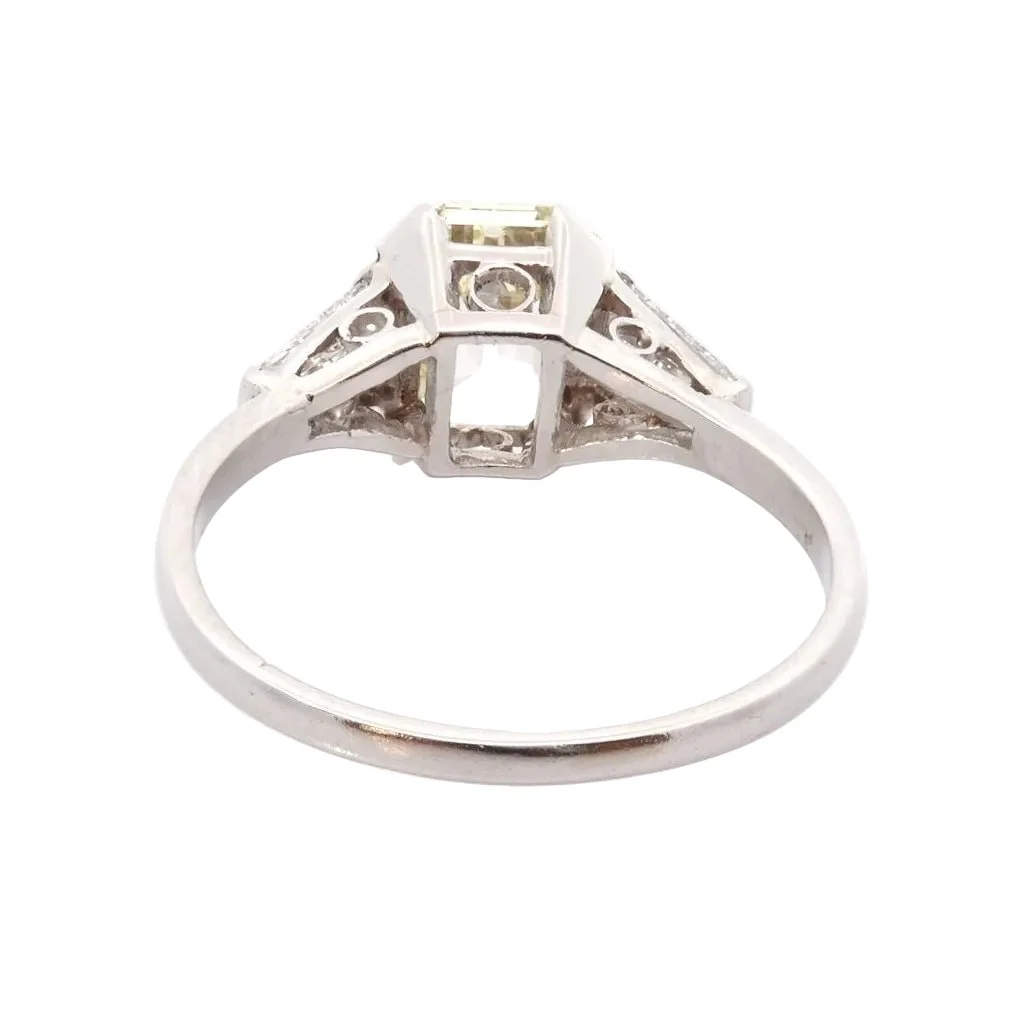 Bague Trilogie en platine et diamants - Image 4