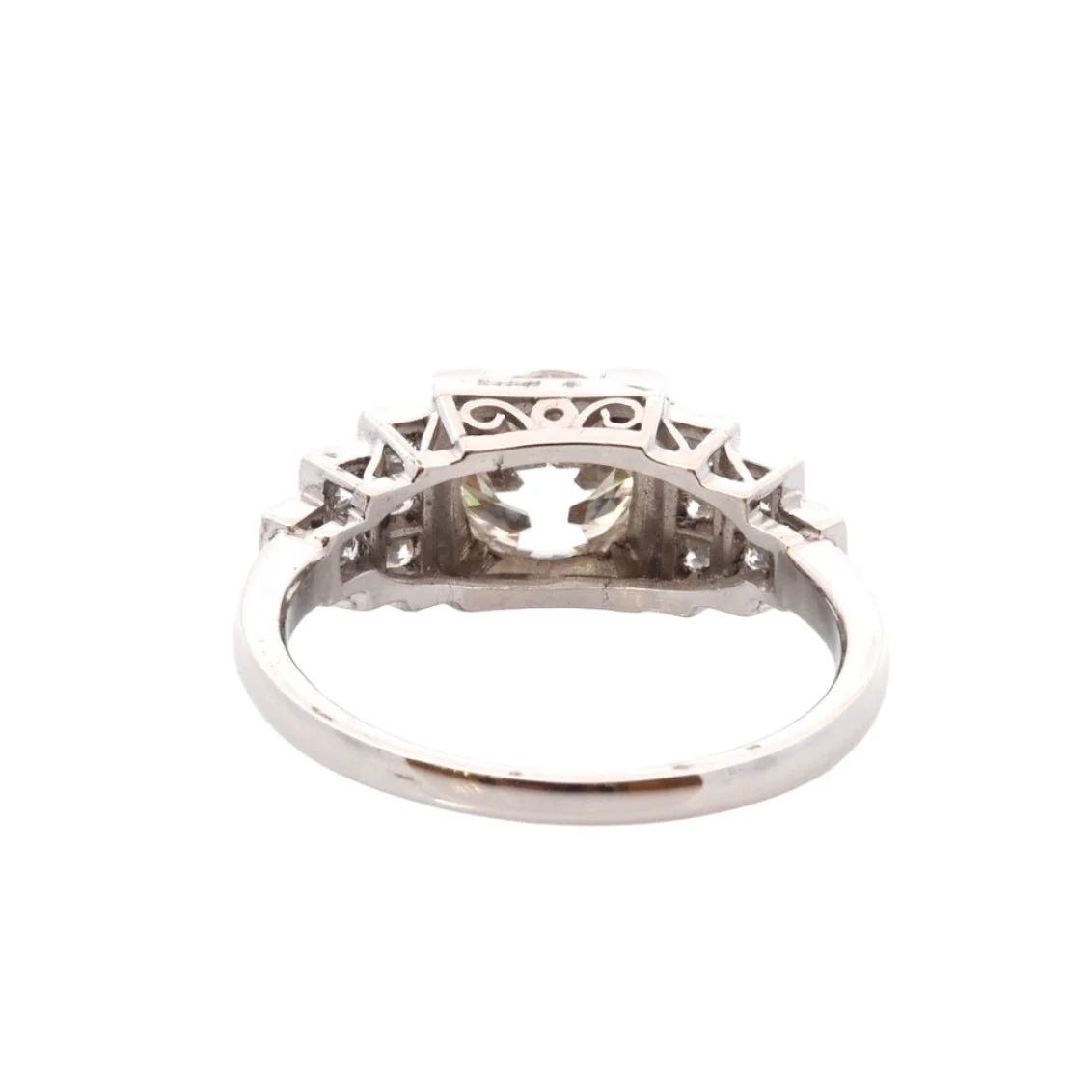 Bague en platine et diamants - Image 3