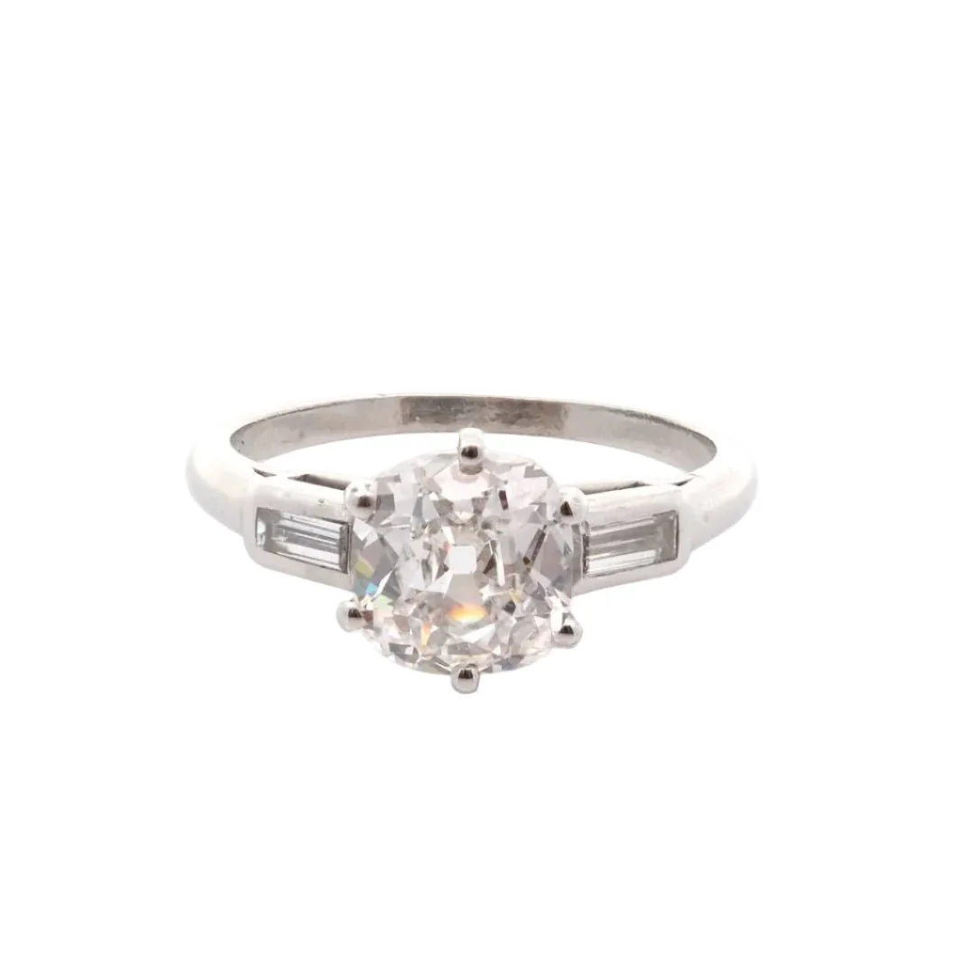 Bague Trilogie en platine et diamants