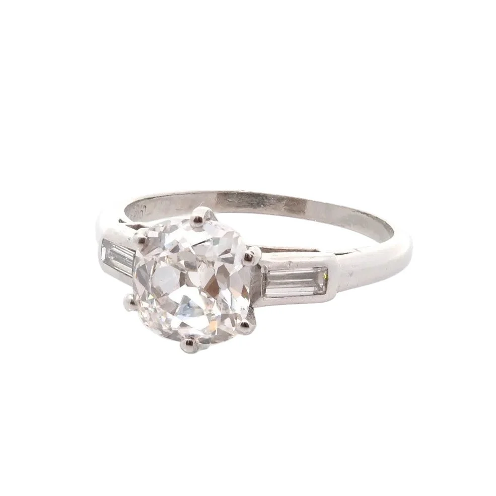 Bague Trilogie en platine et diamants - Image 2