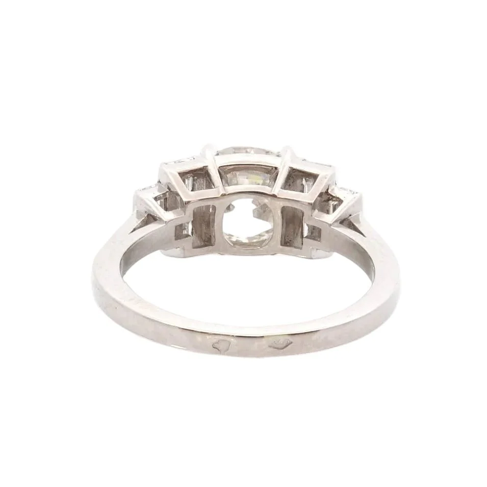Bague en platine et diamants - Image 3