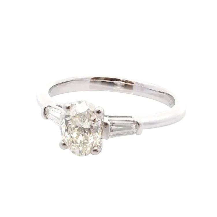Bague Trilogie en platine et diamants - Image 3
