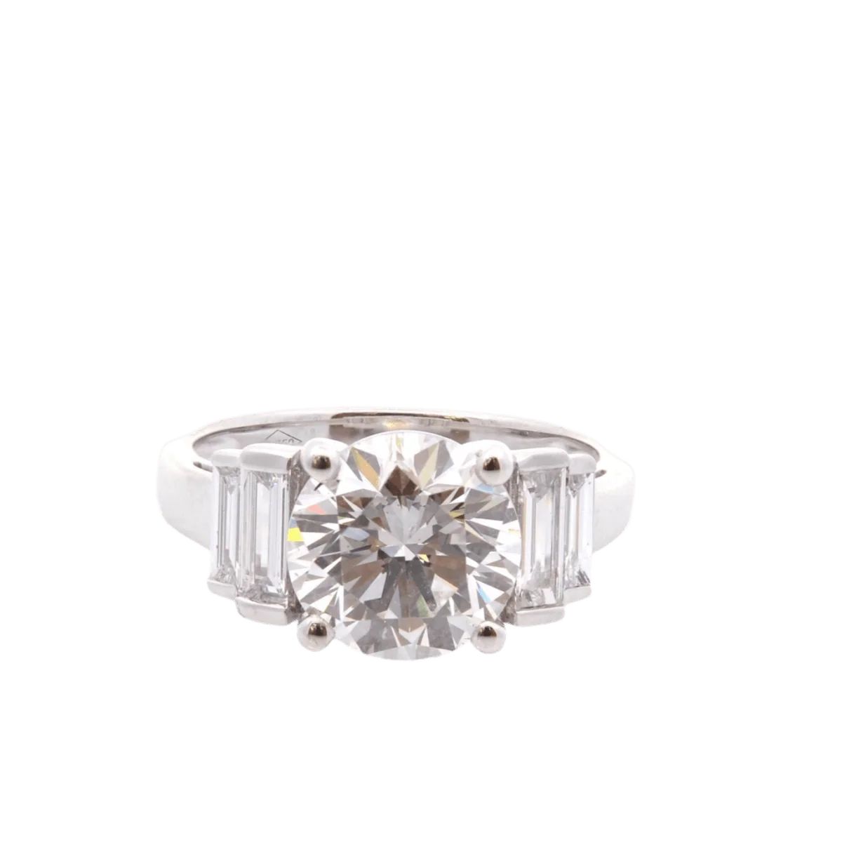 Bague Solitaire en or blanc et diamants