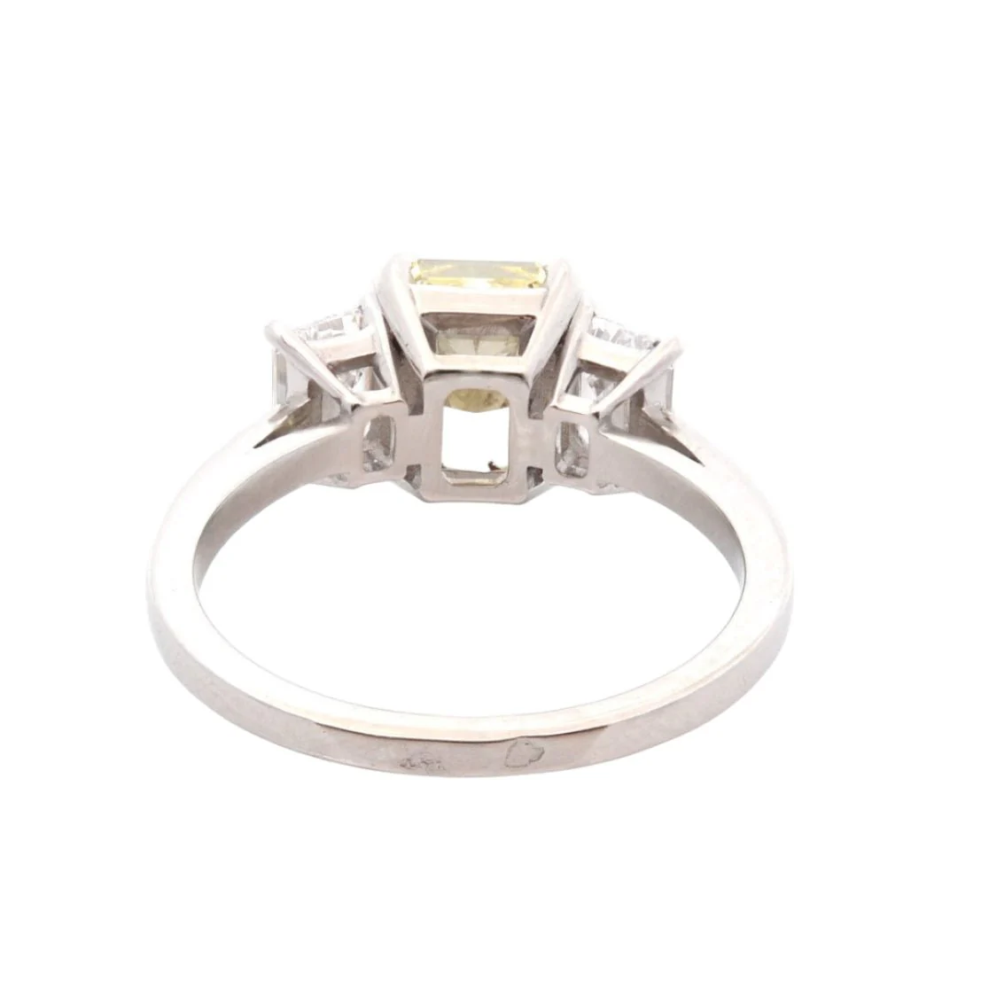 Bague Trilogie en platine et diamants - Image 3