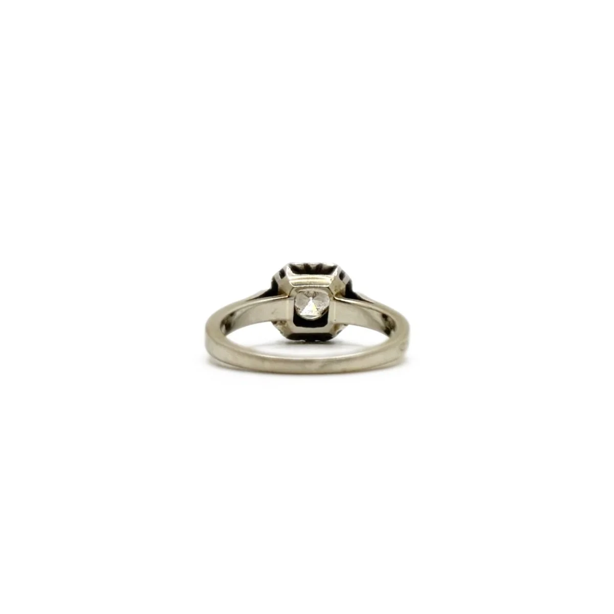 Bague solitaire en or gris et diamant - Image 5