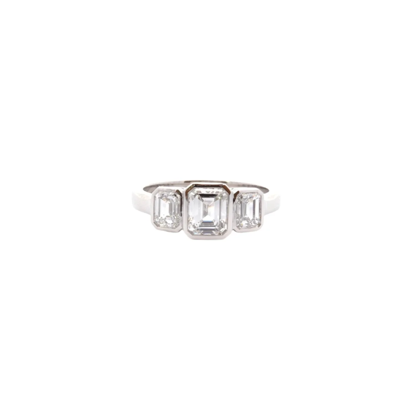 Bague en platine et diamant - Image 3
