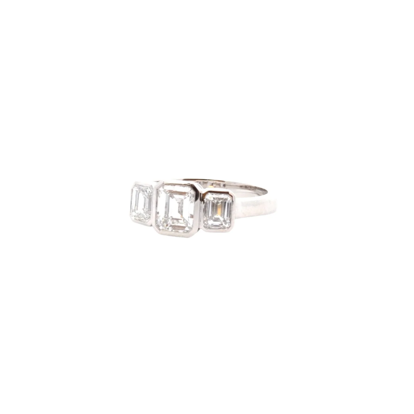 Bague en platine et diamant - Image 4