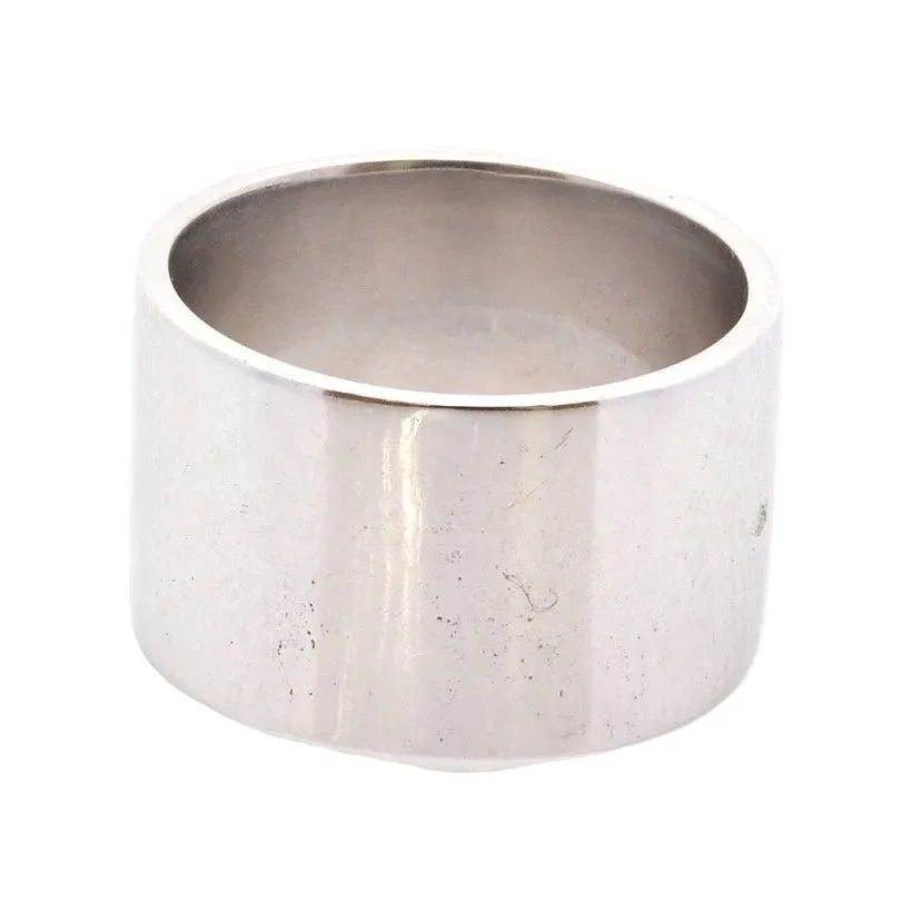 Bague Bandeau en or blanc et diamants - Image 3