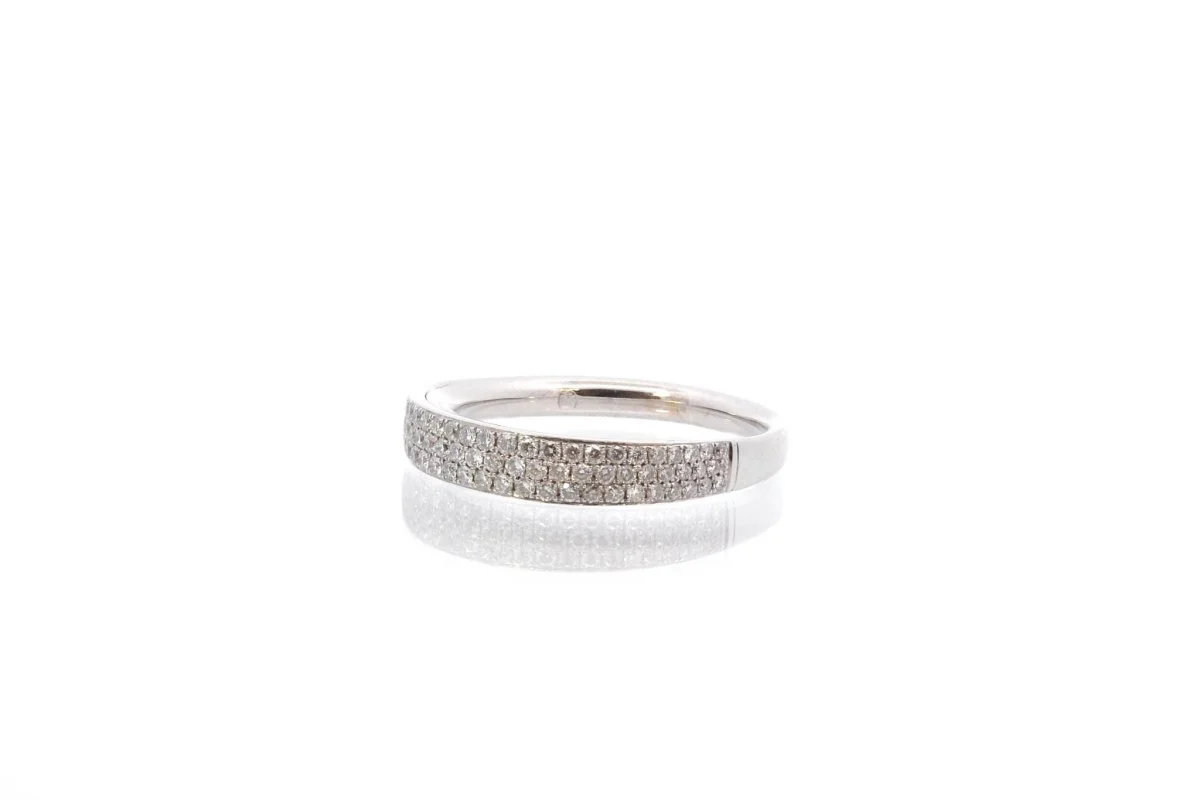 Bague diamants en or blanc - Image 3