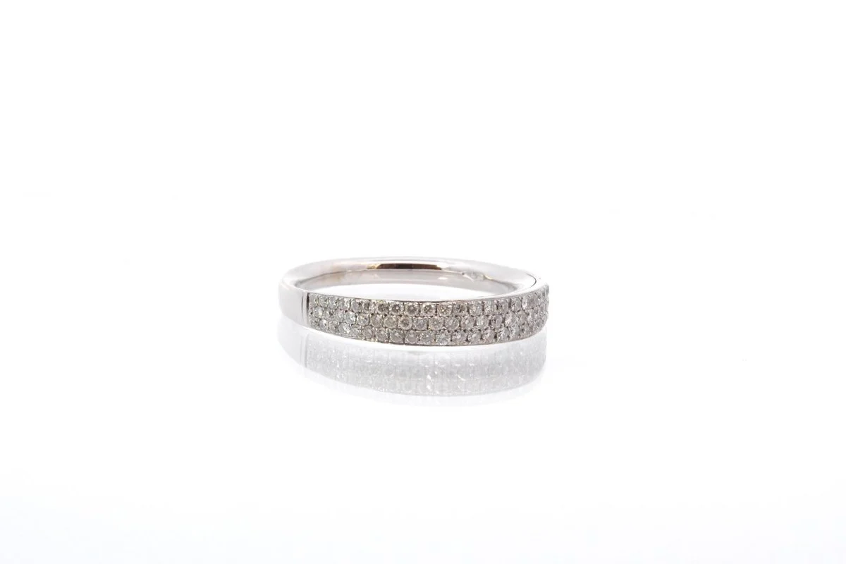 Bague diamants en or blanc - Image 4
