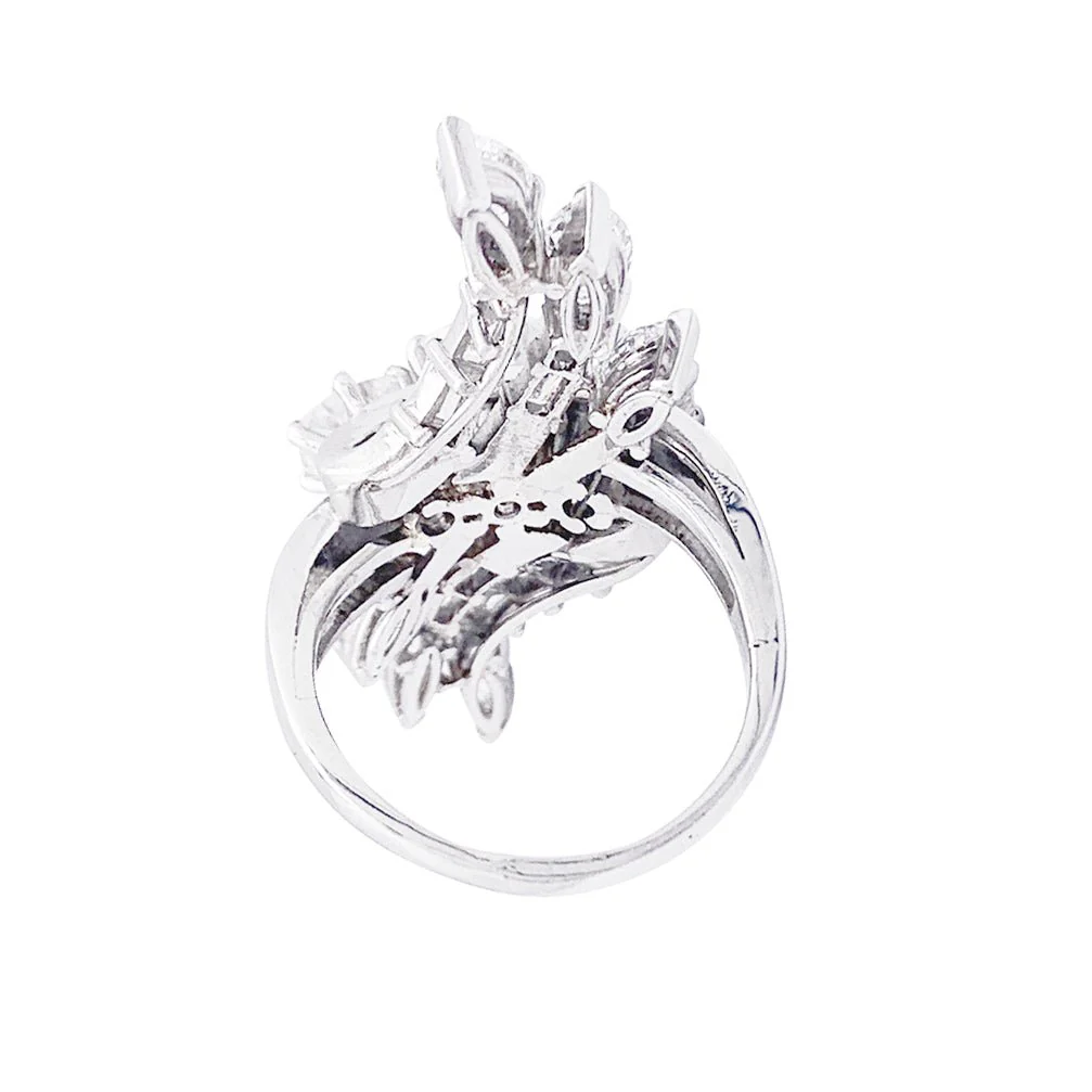 Bague en platine et diamants - Image 4