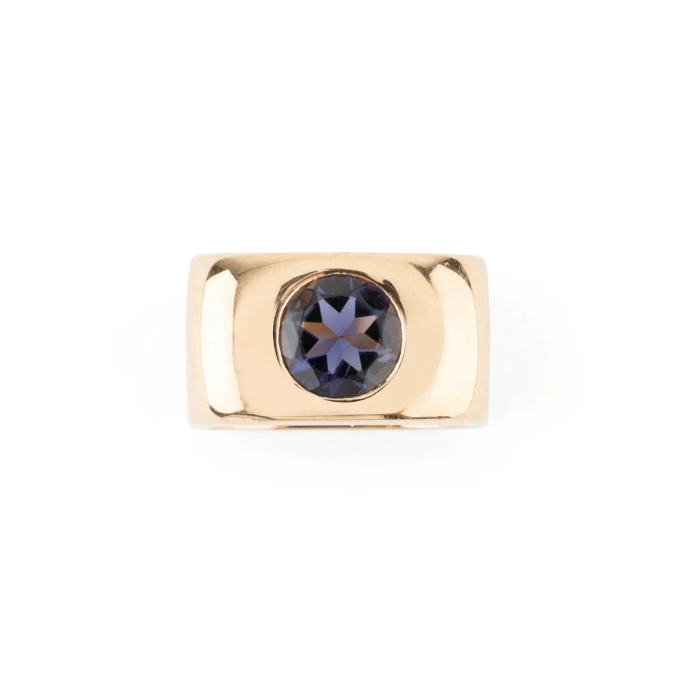 Bague DINH VAN "Margot" en or jaune et améthyste