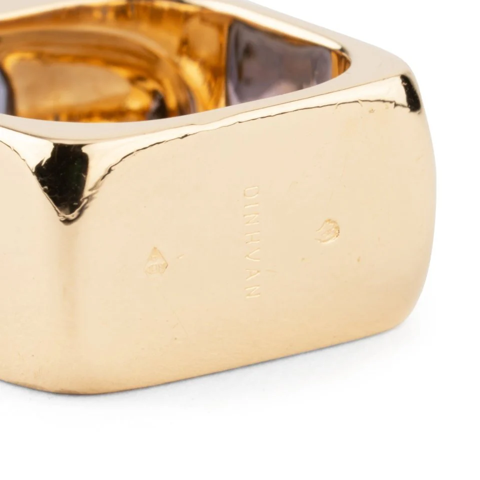 Bague DINH VAN "Margot" en or jaune et améthyste - Image 5