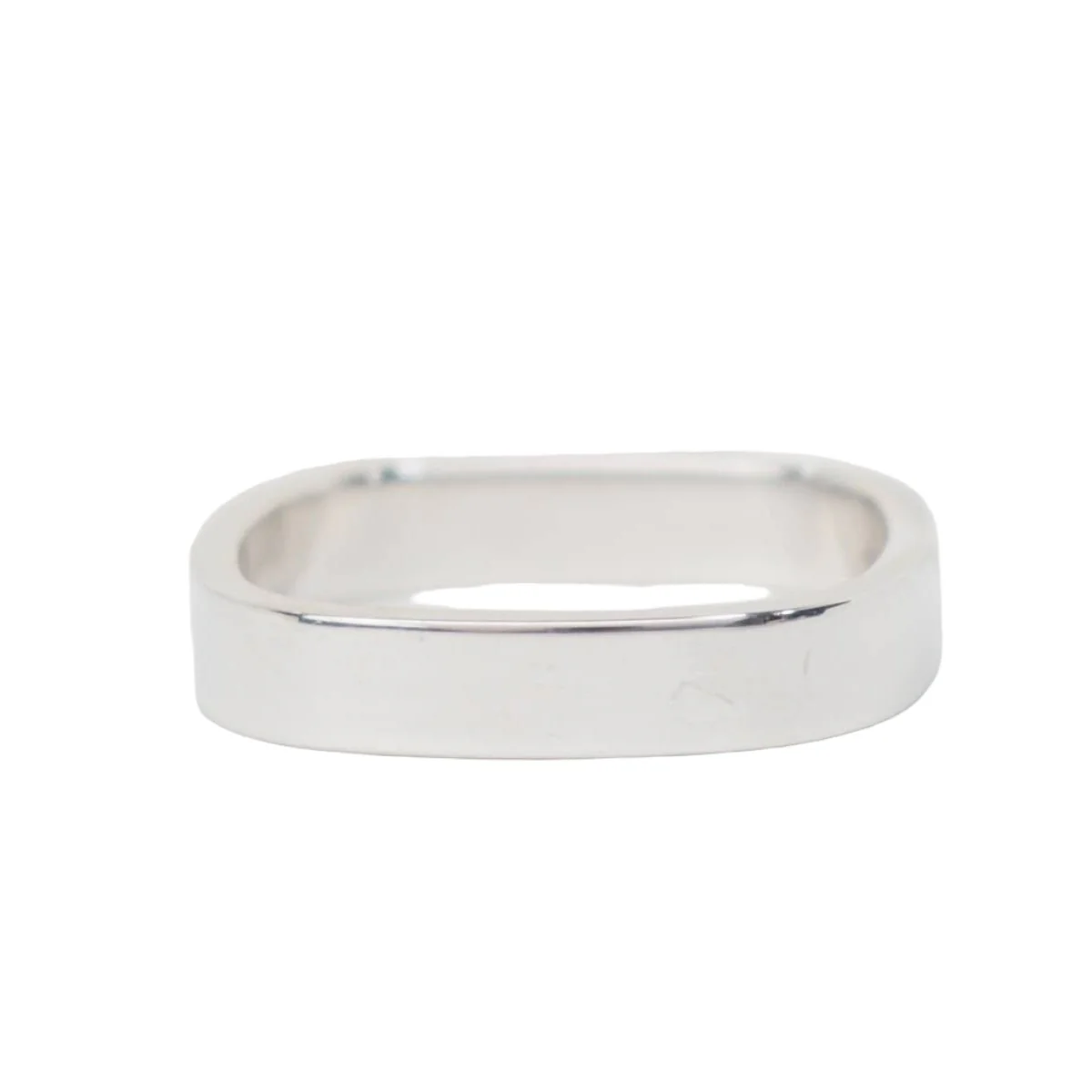 Bague Dinh Van carrée en or blanc