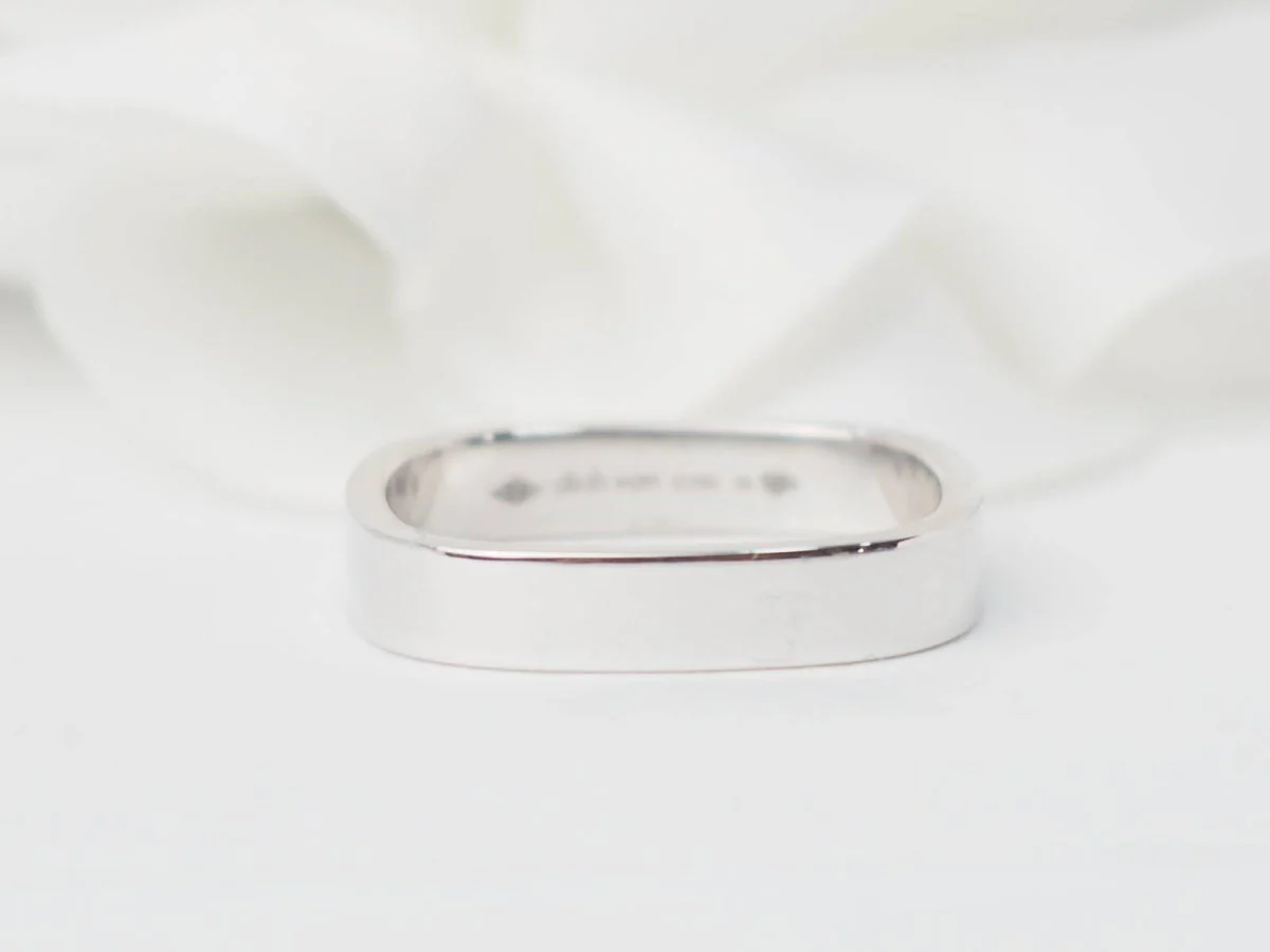 Bague Dinh Van carrée en or blanc - Image 5