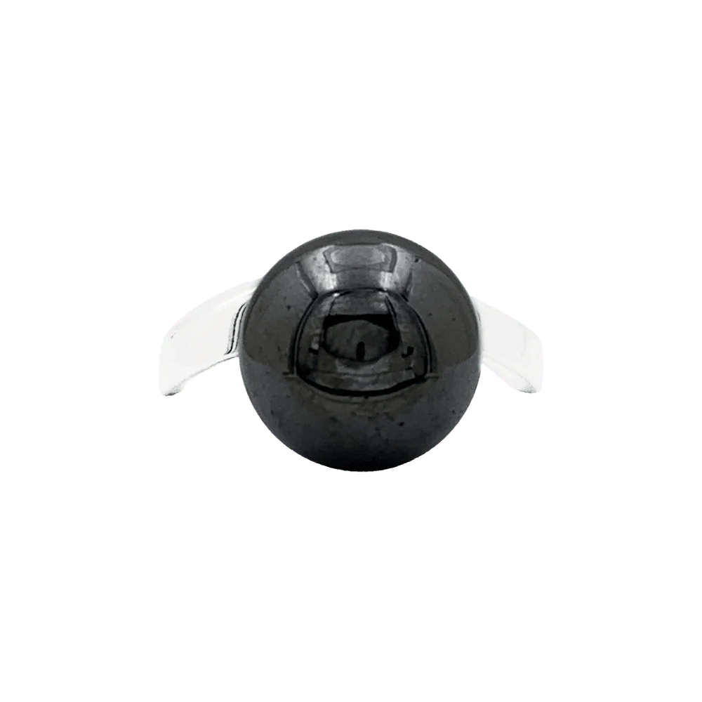 Bague Cocktail DINH VAN en or blanc et hématite