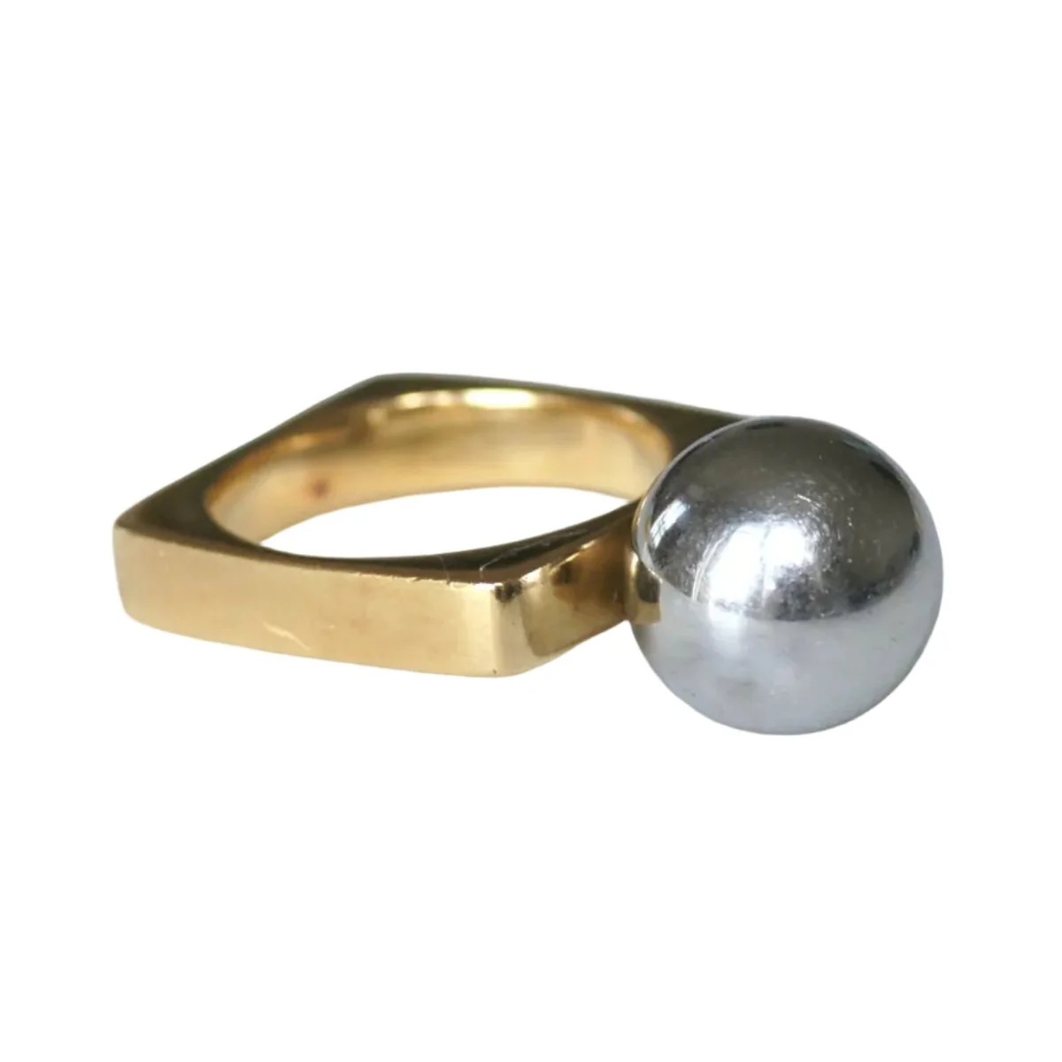 Bague DINH VAN en or jaune et hématite - Image 3
