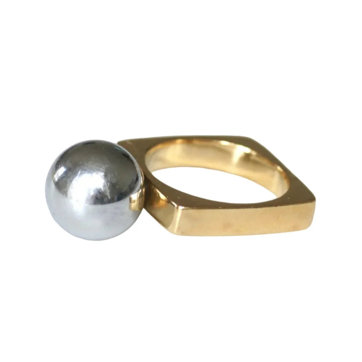 Bague DINH VAN en or jaune et hématite - Image 5