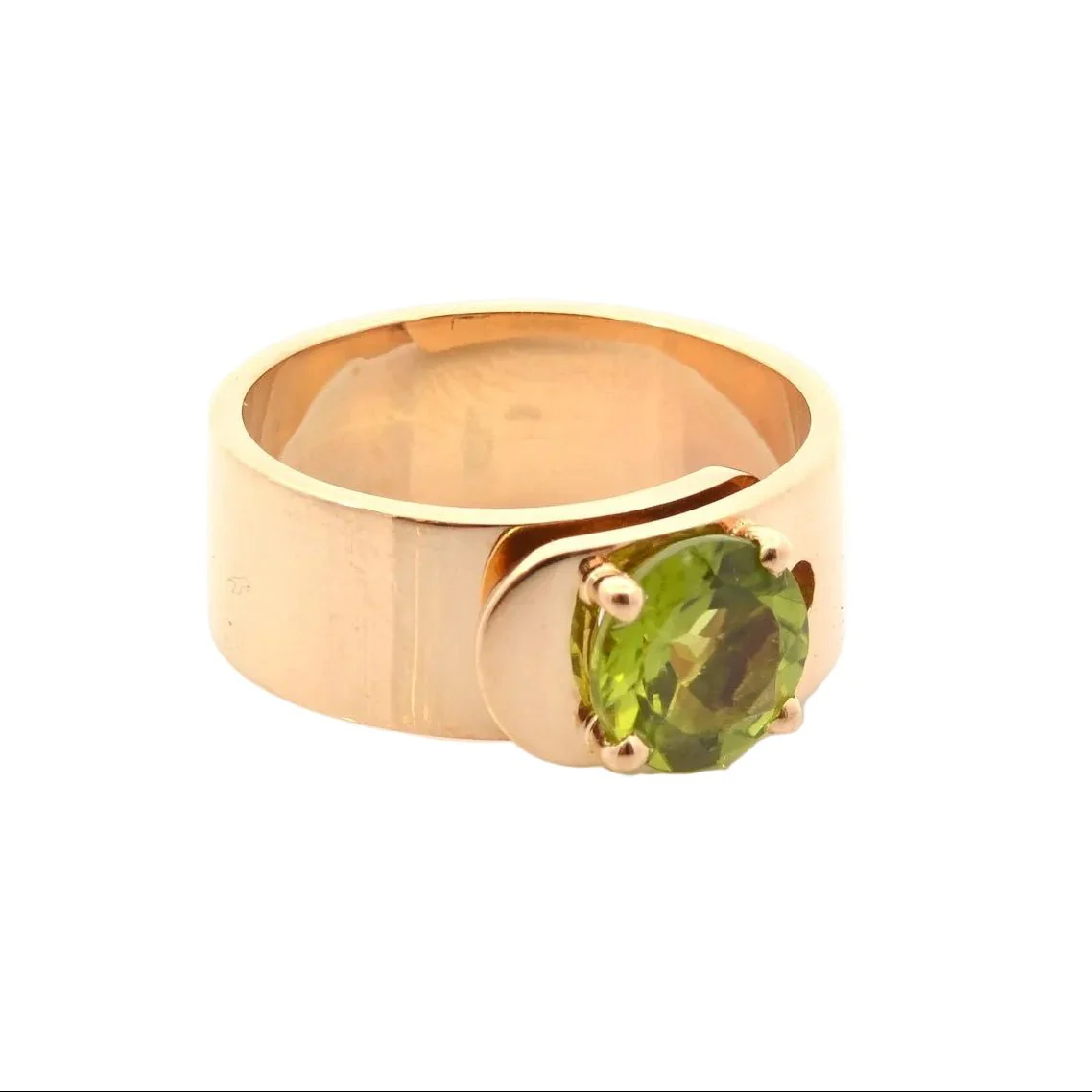 Bague Bandeau DINH VAN "Sixtine" en or jaune et péridot - Image 4