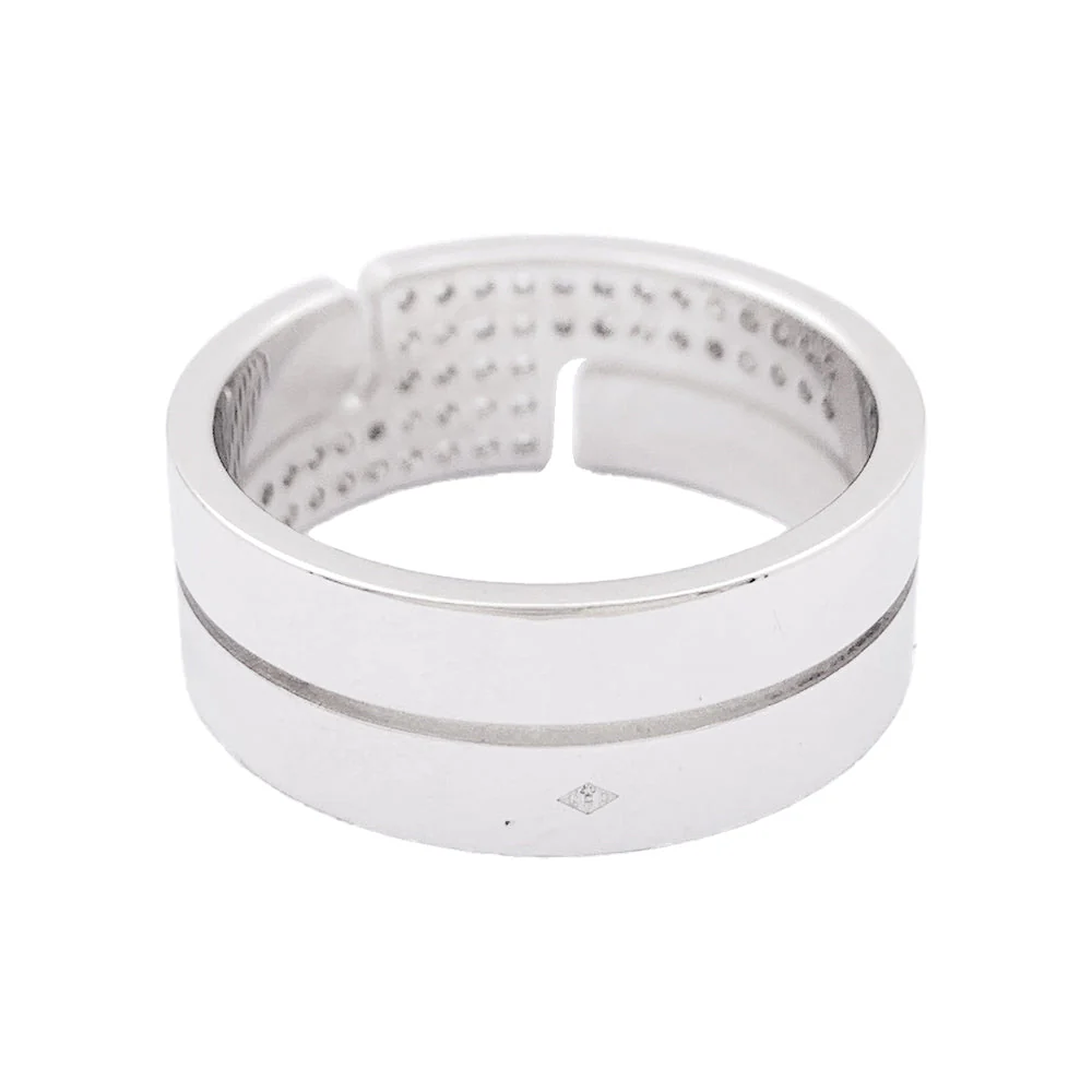 Bague DINH VAN "Seventies" or blanc et diamants - Image 3